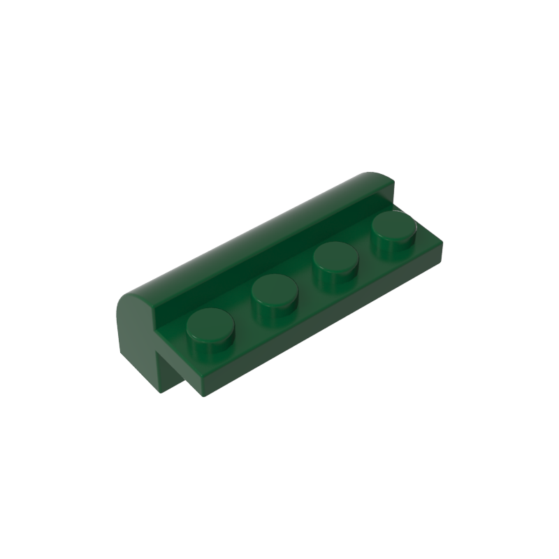 6081 | Slope, Curved 2 x 4 x 1 1/3 with 4 Recessed Studs