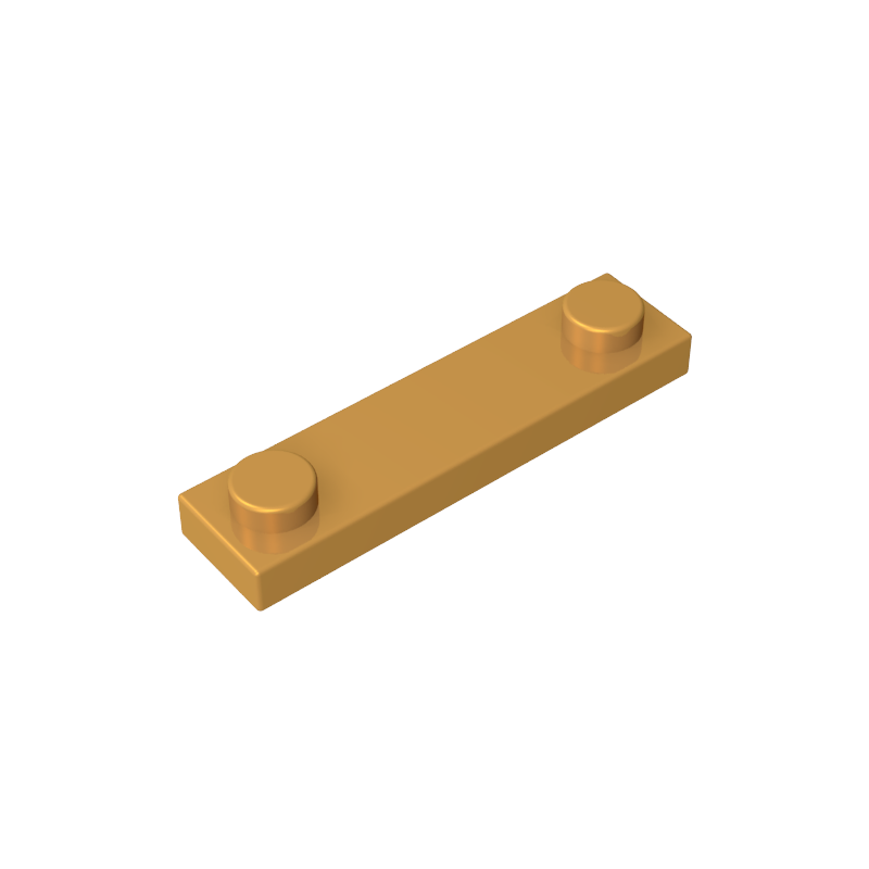 92593 | Plate, Modified 1 x 4 with 2 Studs without Groove
