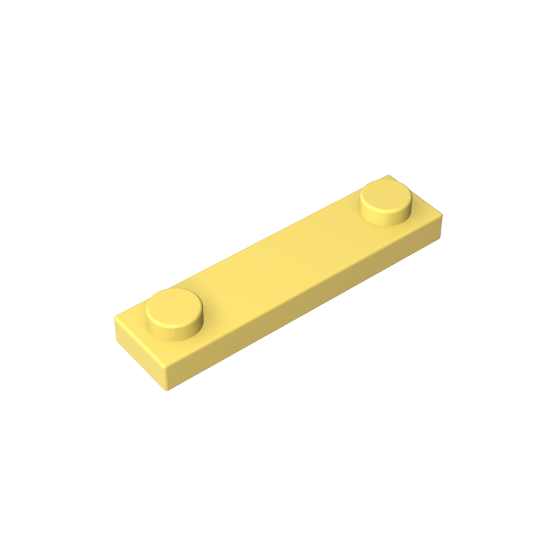 92593 | Plate, Modified 1 x 4 with 2 Studs without Groove