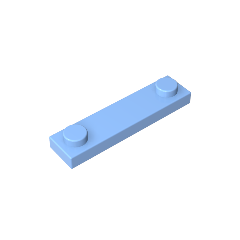 92593 | Plate, Modified 1 x 4 with 2 Studs without Groove