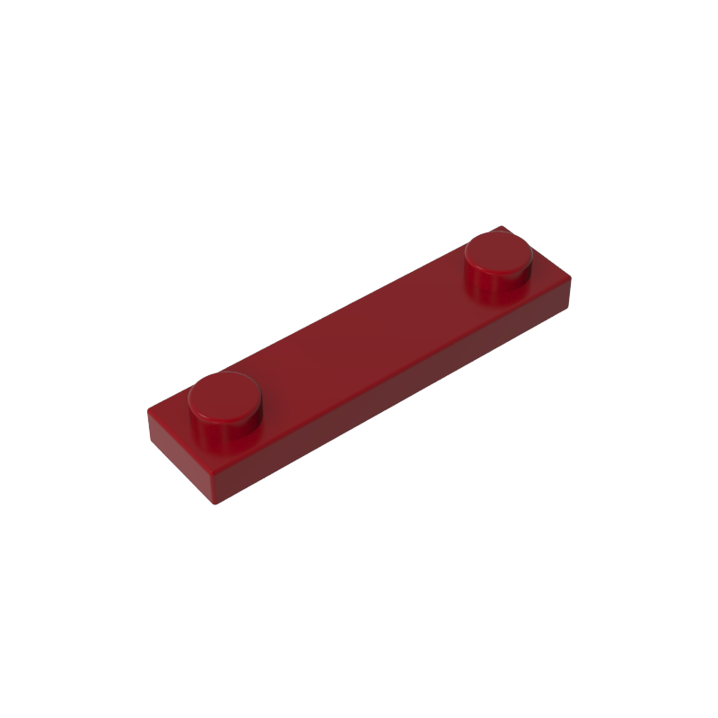 92593 | Plate, Modified 1 x 4 with 2 Studs without Groove