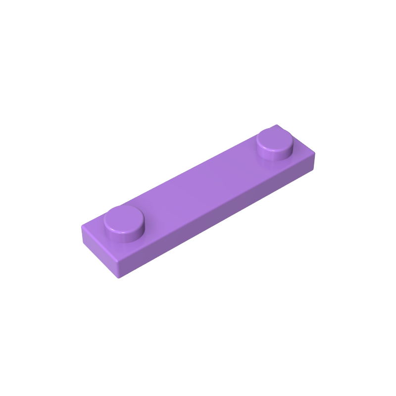 92593 | Plate, Modified 1 x 4 with 2 Studs without Groove