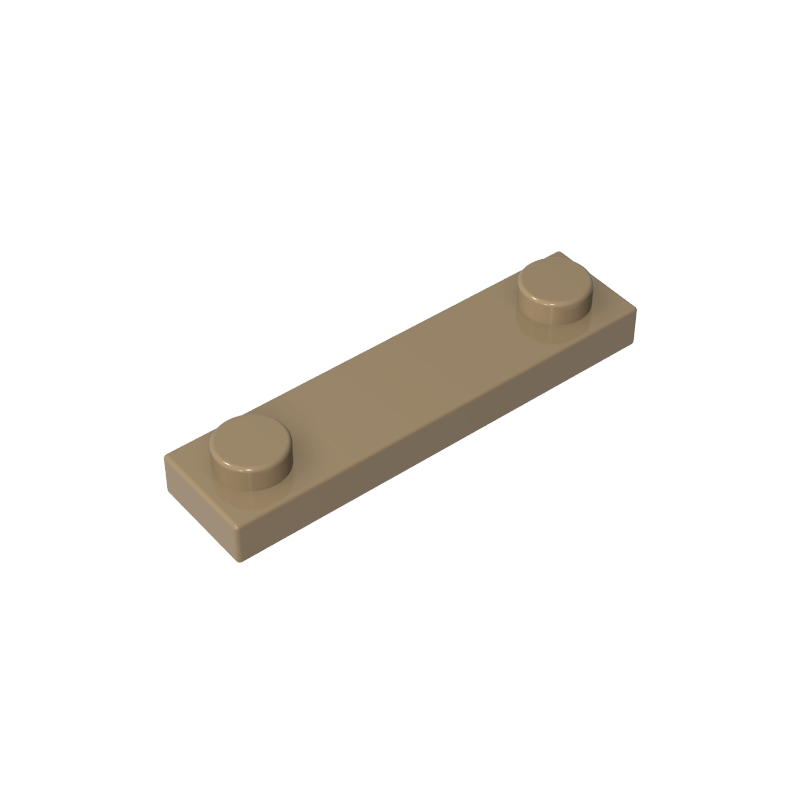 92593 | Plate, Modified 1 x 4 with 2 Studs without Groove