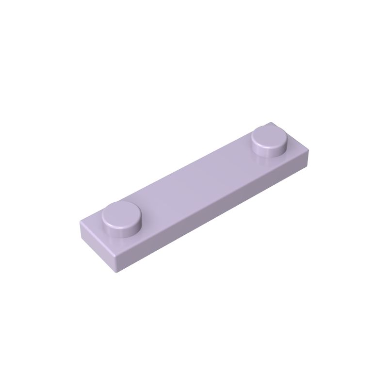 92593 | Plate, Modified 1 x 4 with 2 Studs without Groove
