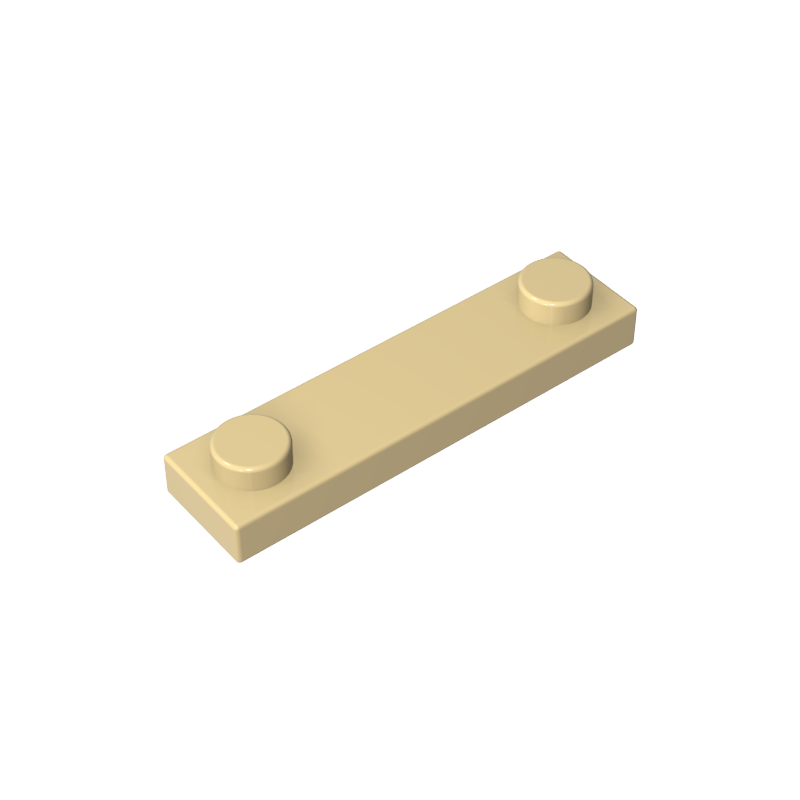 92593 | Plate, Modified 1 x 4 with 2 Studs without Groove
