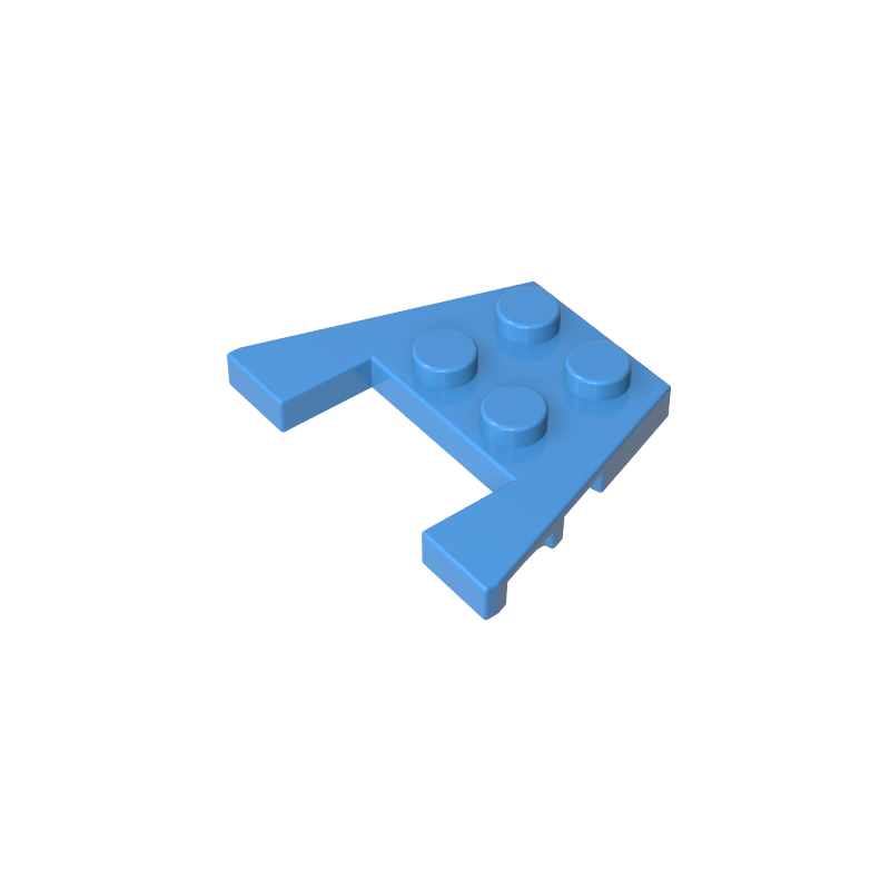 48183 | Wedge, Plate 3 x 4 without Stud Notches