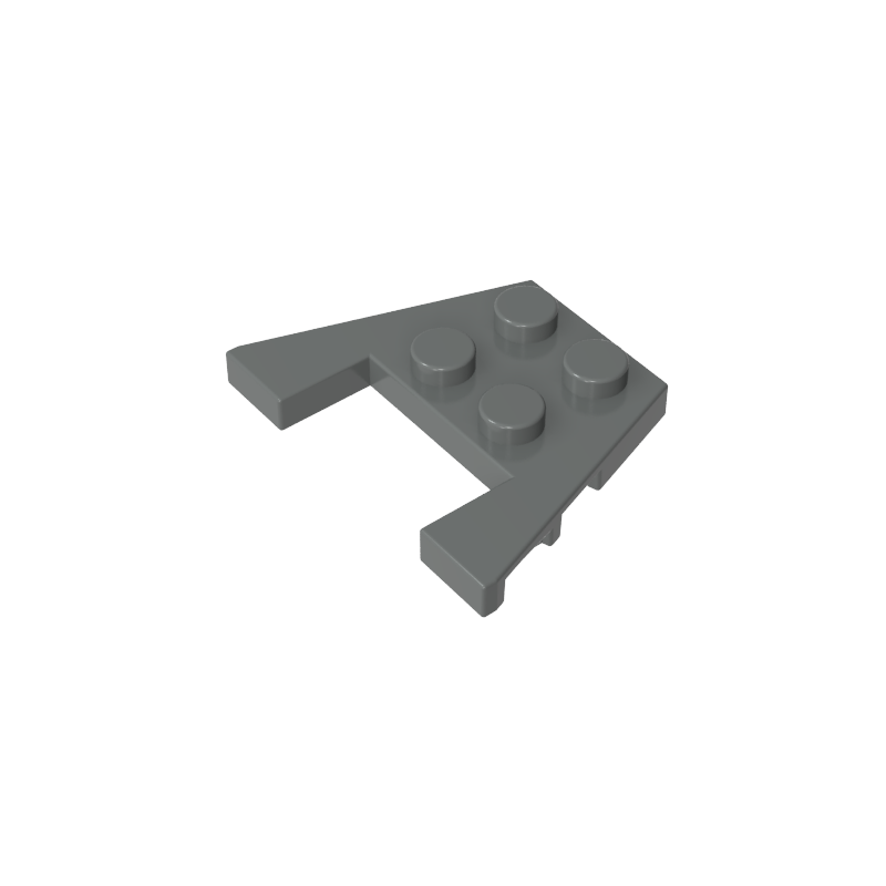 48183 | Wedge, Plate 3 x 4 without Stud Notches