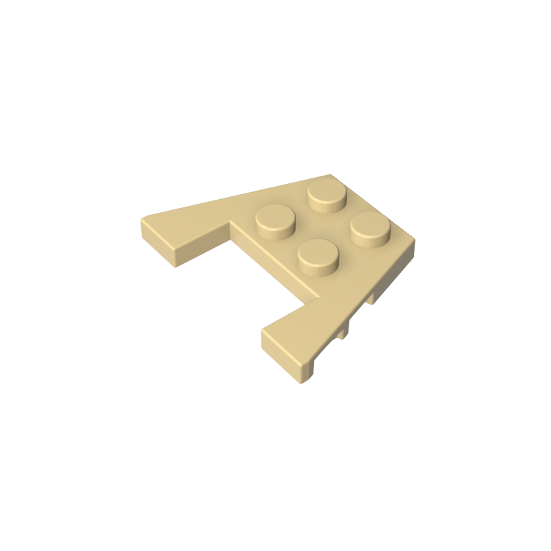 48183 | Wedge, Plate 3 x 4 without Stud Notches