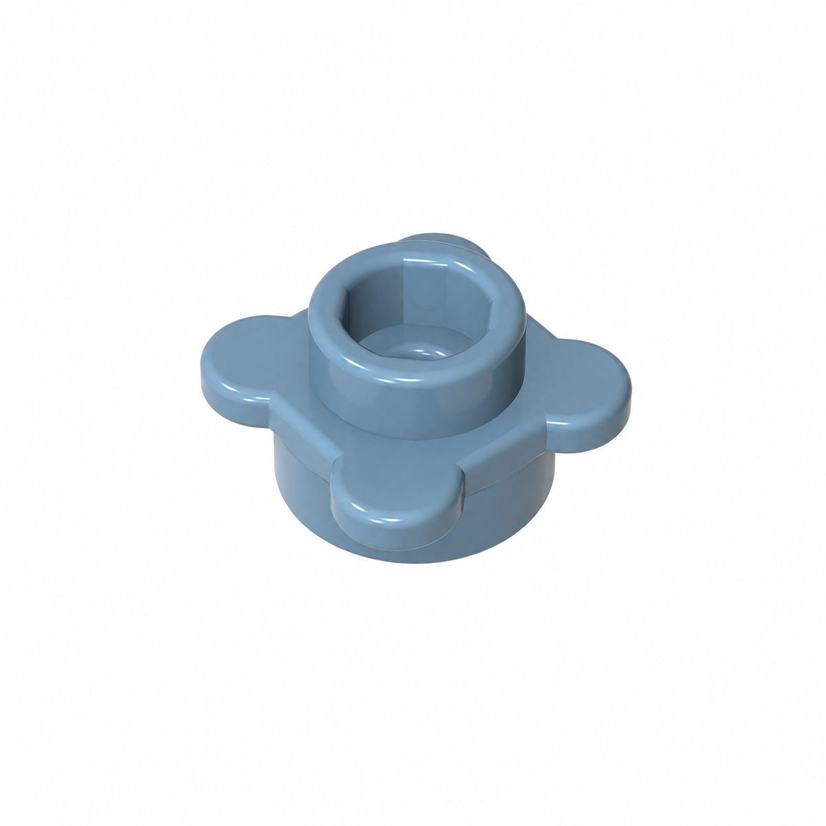33291 | Plate, Round 1 x 1 with Flower Edge (4 Knobs / Petals)