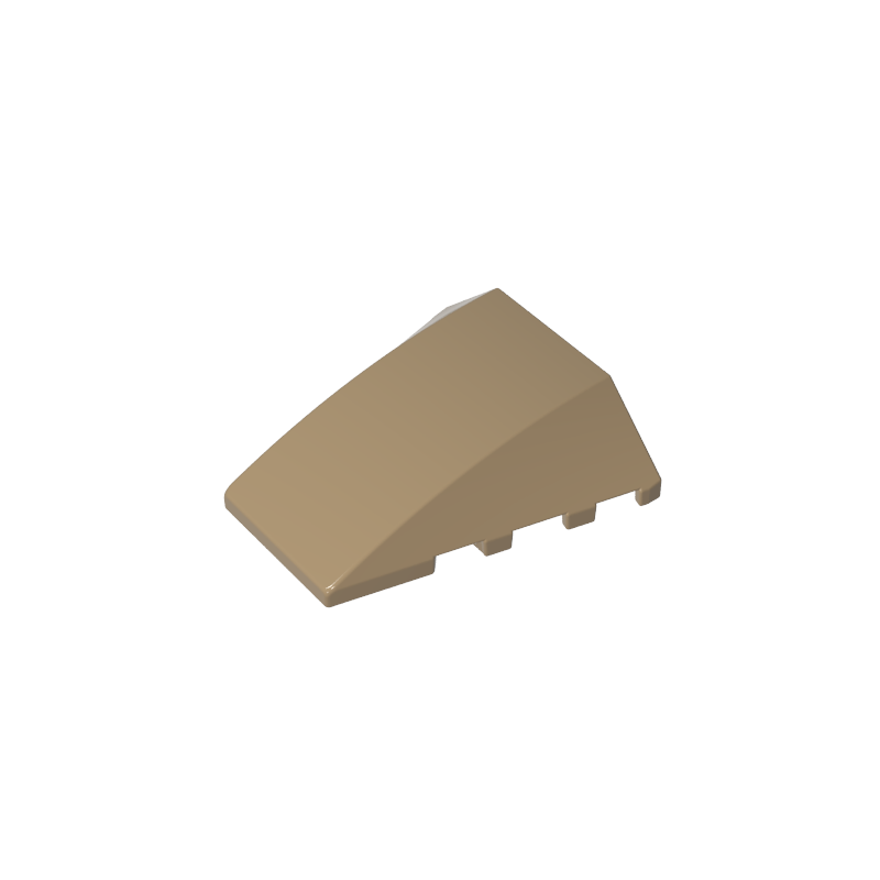 47753 | Wedge 4 x 4 Triple Curved No Studs