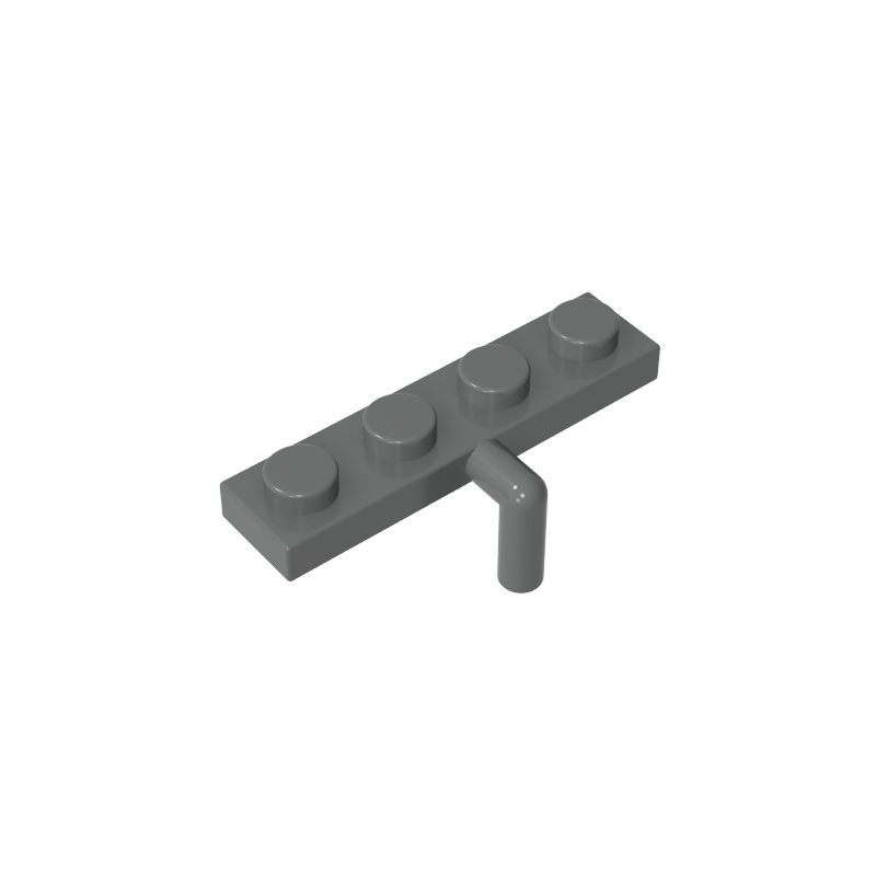 30043 | Plate, Modified 1 x 4 with Bar Arm Down