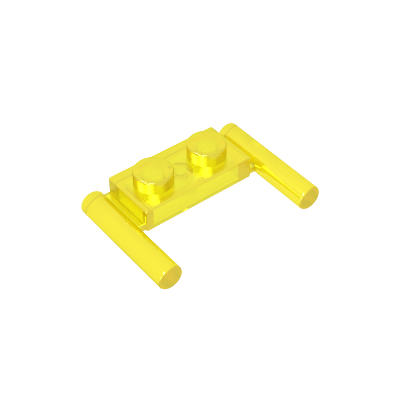 3839b | Plate, Modified 1 x 2 with Bar Handles - Round Ends, Mid Attachment