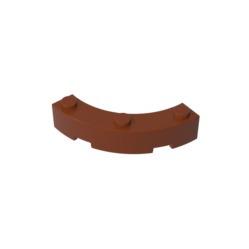48092 | Brick, Round Corner 4 x 4 Macaroni with 3 Studs