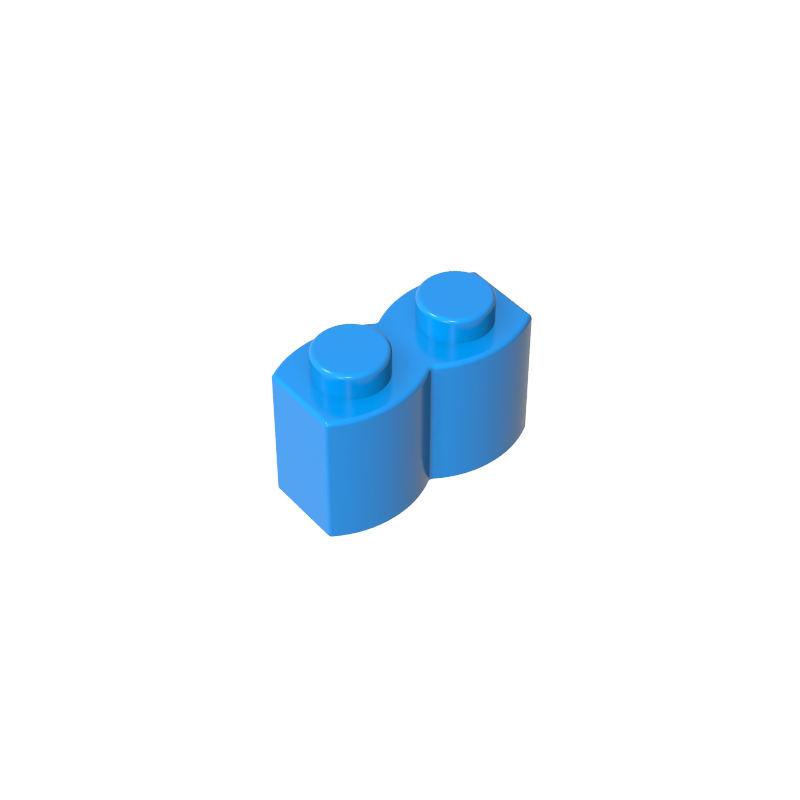 30136 | Brick, Modified 1 x 2 with Log Profile