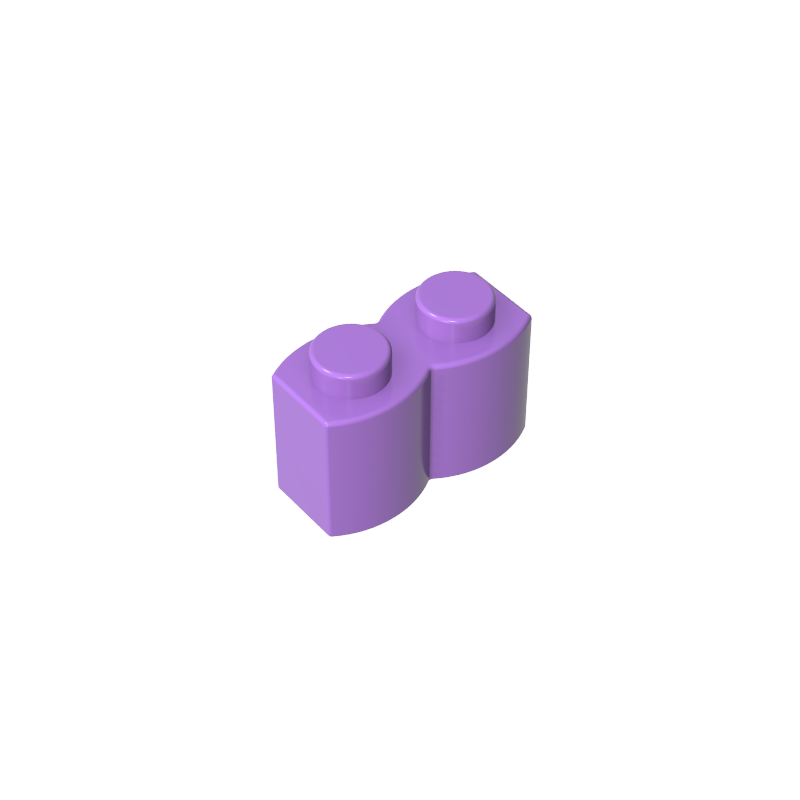 30136 | Brick, Modified 1 x 2 with Log Profile