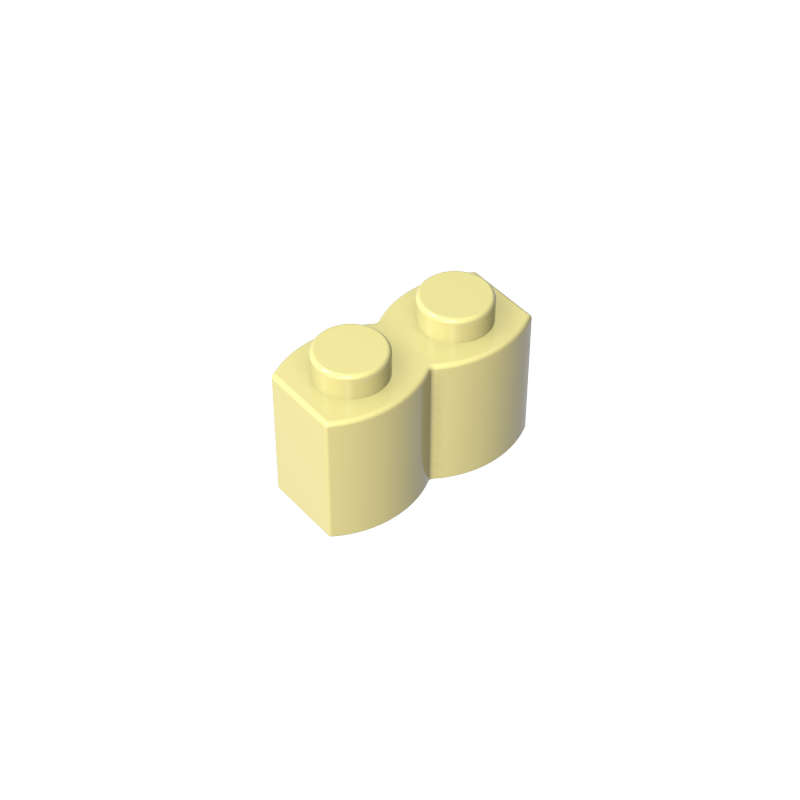 30136 | Brick, Modified 1 x 2 with Log Profile