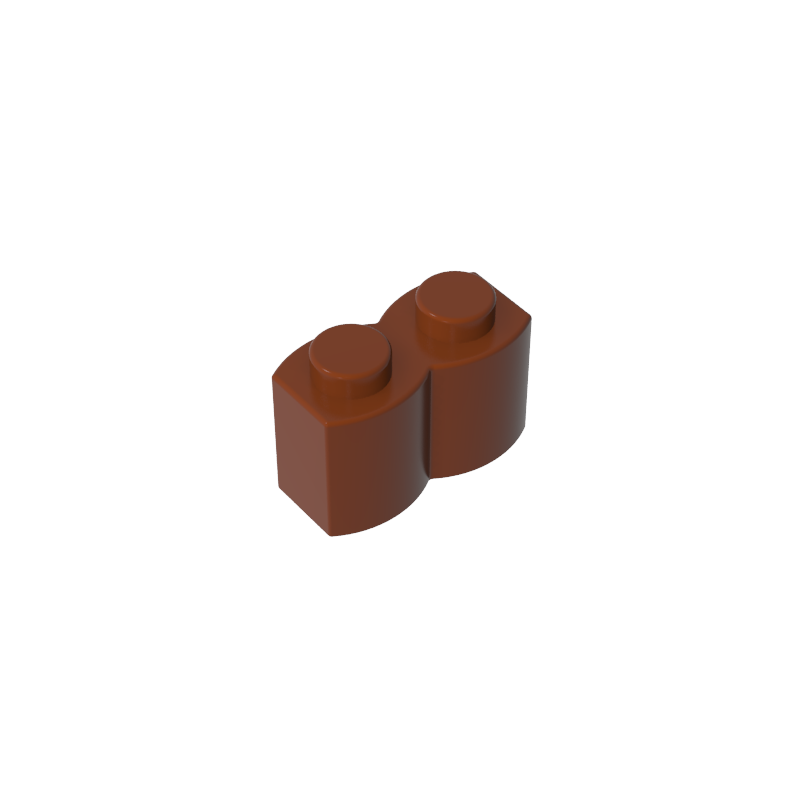 30136 | Brick, Modified 1 x 2 with Log Profile