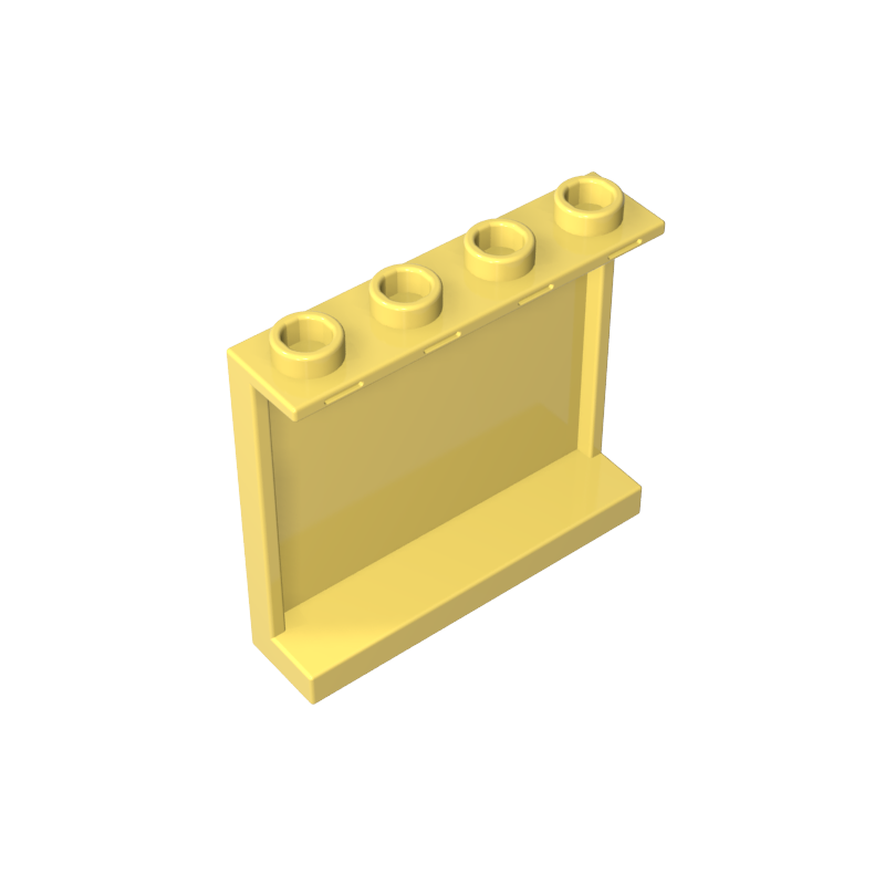 60581 | Panel 1 x 4 x 3 with Side Supports - Hollow Studs