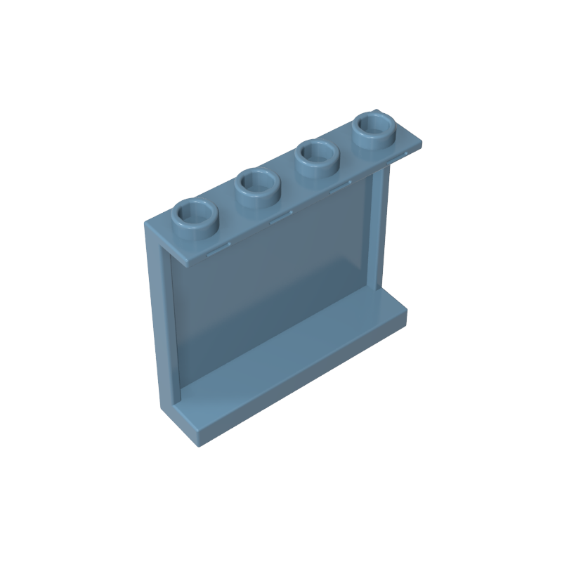 60581 | Panel 1 x 4 x 3 with Side Supports - Hollow Studs