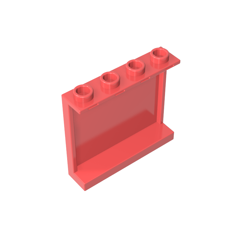 60581 | Panel 1 x 4 x 3 with Side Supports - Hollow Studs