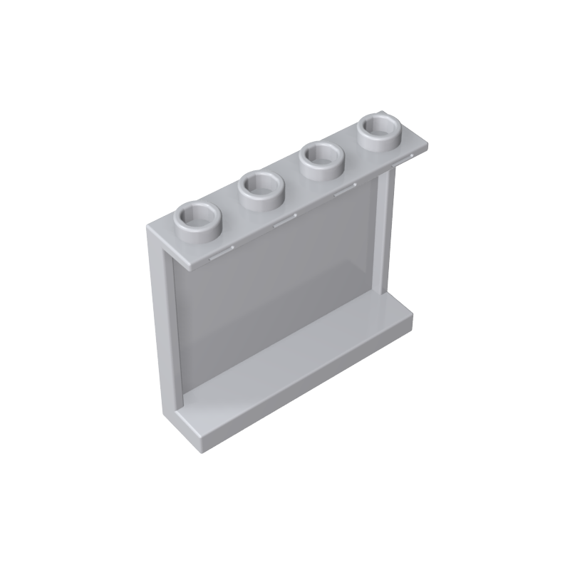 60581 | Panel 1 x 4 x 3 with Side Supports - Hollow Studs
