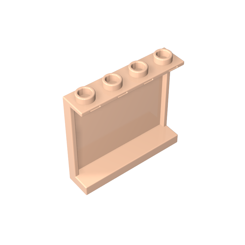 60581 | Panel 1 x 4 x 3 with Side Supports - Hollow Studs