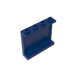 60581 | Panel 1 x 4 x 3 with Side Supports - Hollow Studs