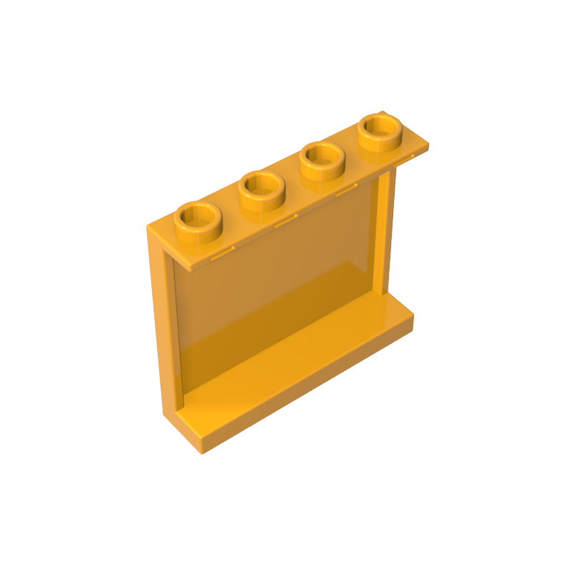 60581 | Panel 1 x 4 x 3 with Side Supports - Hollow Studs
