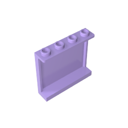 60581 | Panel 1 x 4 x 3 with Side Supports - Hollow Studs