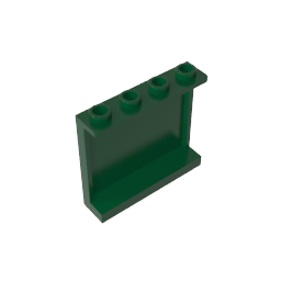 60581 | Panel 1 x 4 x 3 with Side Supports - Hollow Studs