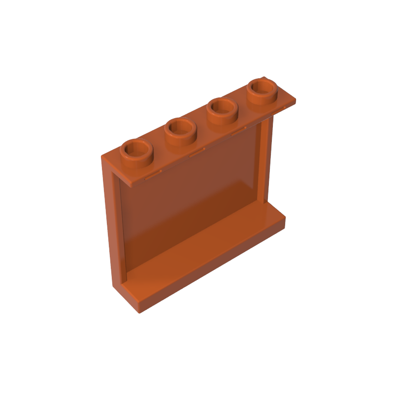 60581 | Panel 1 x 4 x 3 with Side Supports - Hollow Studs