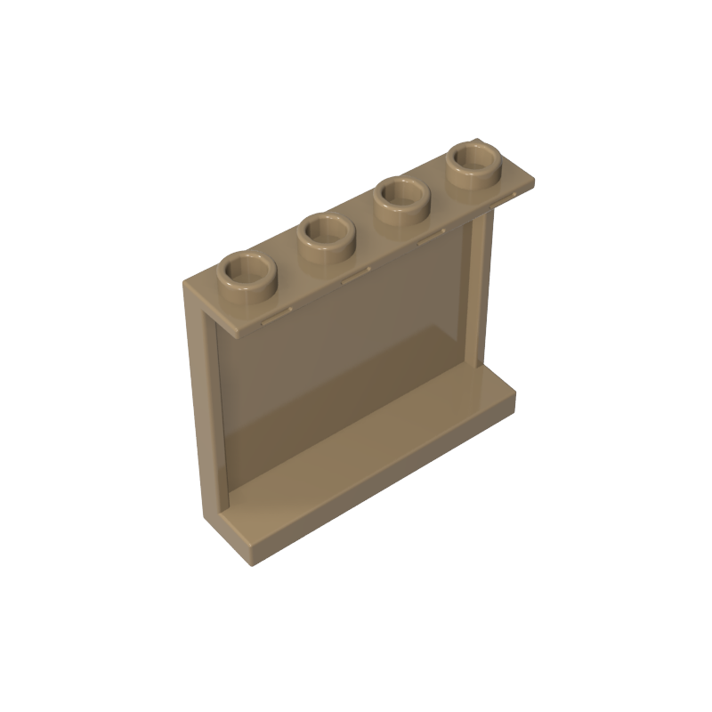 60581 | Panel 1 x 4 x 3 with Side Supports - Hollow Studs