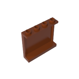 60581 | Panel 1 x 4 x 3 with Side Supports - Hollow Studs