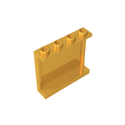 60581 | Panel 1 x 4 x 3 with Side Supports - Hollow Studs
