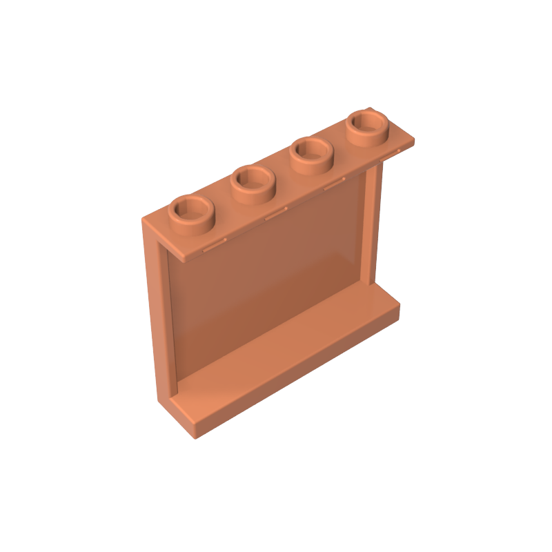 60581 | Panel 1 x 4 x 3 with Side Supports - Hollow Studs