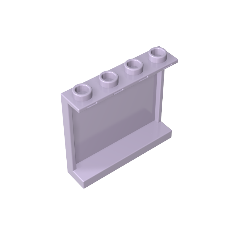 60581 | Panel 1 x 4 x 3 with Side Supports - Hollow Studs