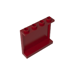 60581 | Panel 1 x 4 x 3 with Side Supports - Hollow Studs
