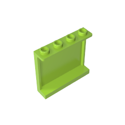 60581 | Panel 1 x 4 x 3 with Side Supports - Hollow Studs
