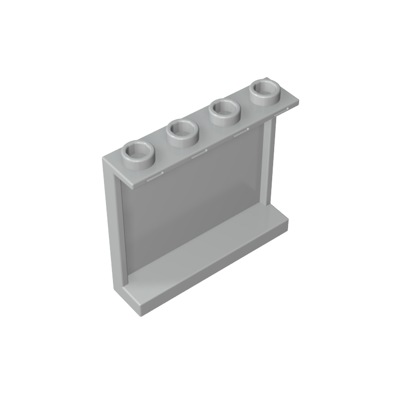 60581 | Panel 1 x 4 x 3 with Side Supports - Hollow Studs