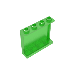 60581 | Panel 1 x 4 x 3 with Side Supports - Hollow Studs