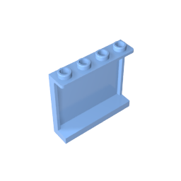 60581 | Panel 1 x 4 x 3 with Side Supports - Hollow Studs