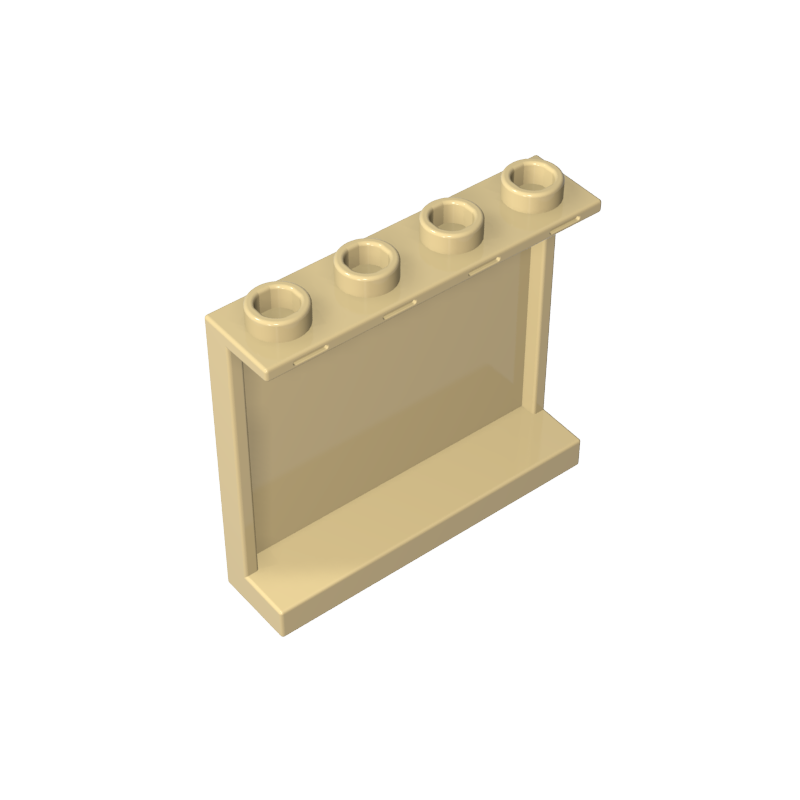 60581 | Panel 1 x 4 x 3 with Side Supports - Hollow Studs
