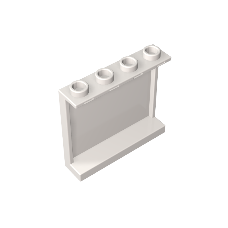 60581 | Panel 1 x 4 x 3 with Side Supports - Hollow Studs