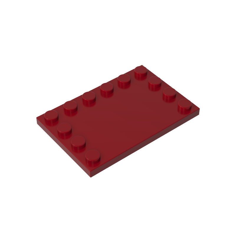 6180 | Tile, Modified 4 x 6 with Studs on Edges