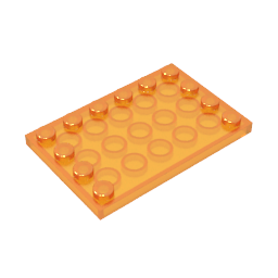 6180 | Tile, Modified 4 x 6 with Studs on Edges