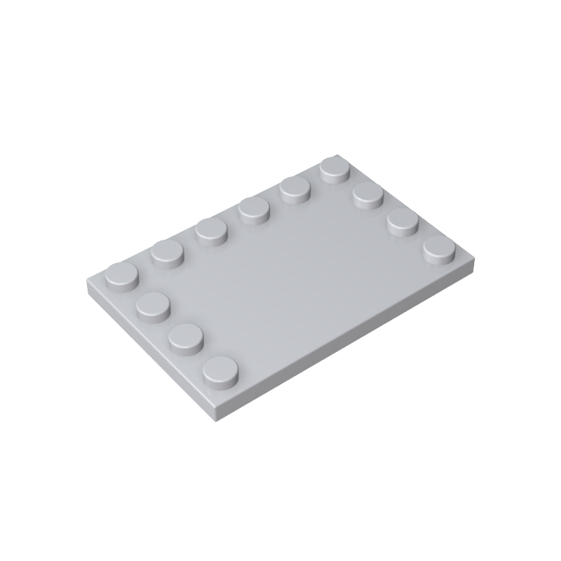 6180 | Tile, Modified 4 x 6 with Studs on Edges