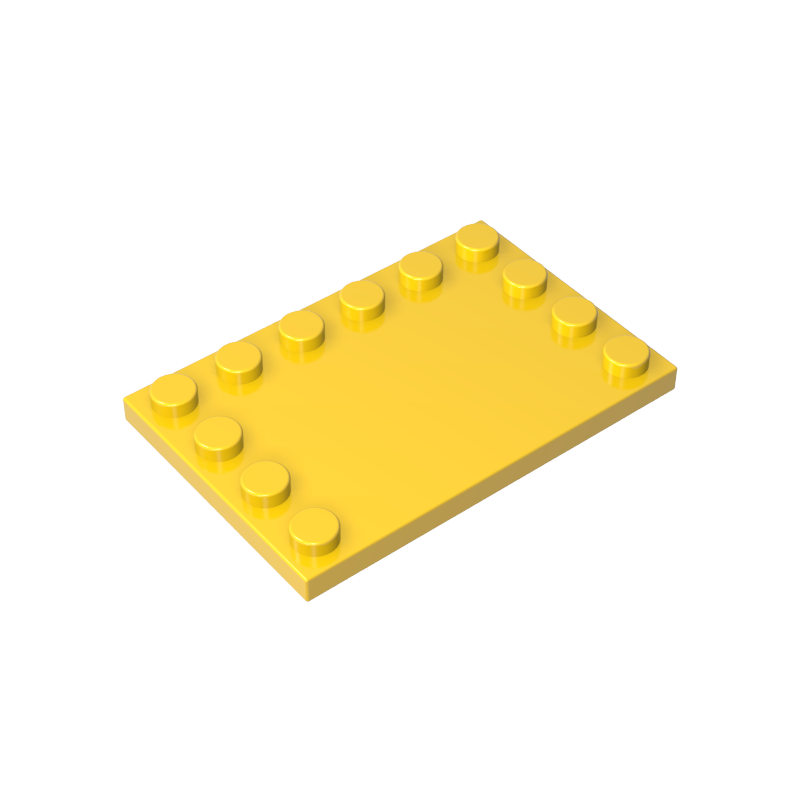6180 | Tile, Modified 4 x 6 with Studs on Edges