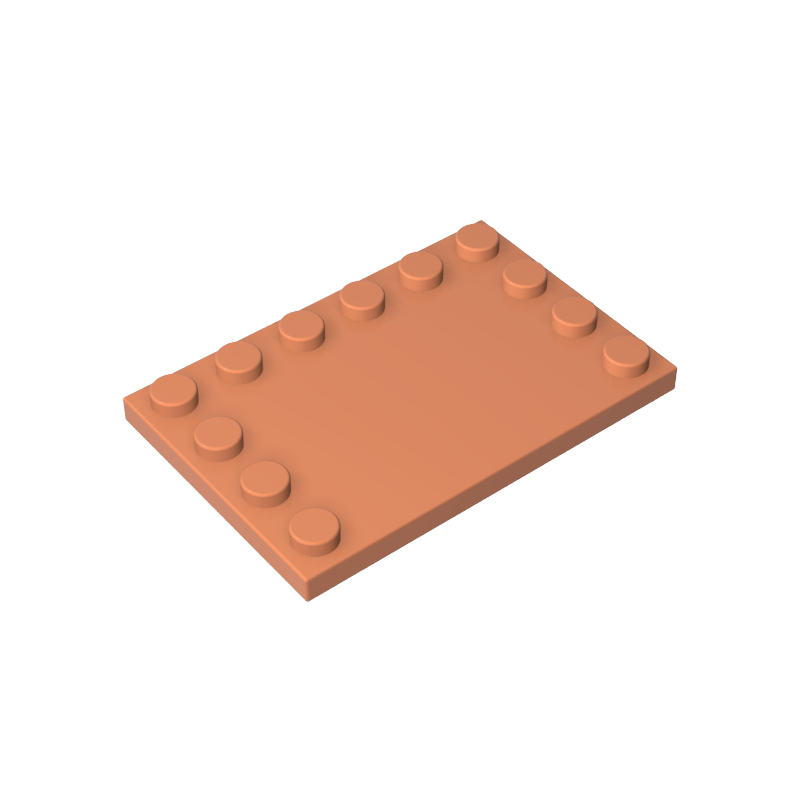 6180 | Tile, Modified 4 x 6 with Studs on Edges