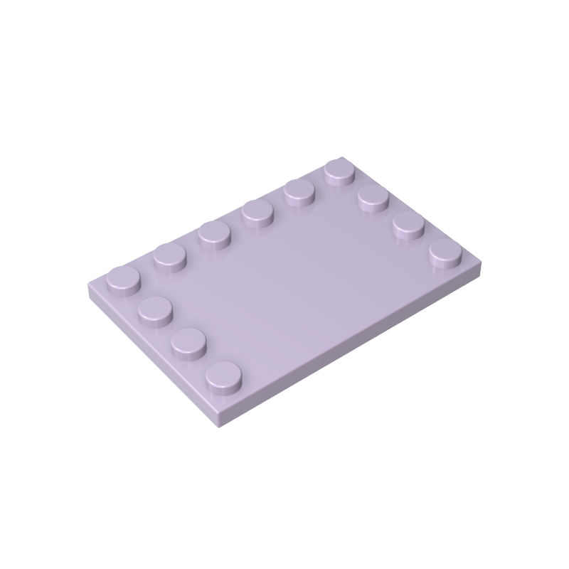 6180 | Tile, Modified 4 x 6 with Studs on Edges