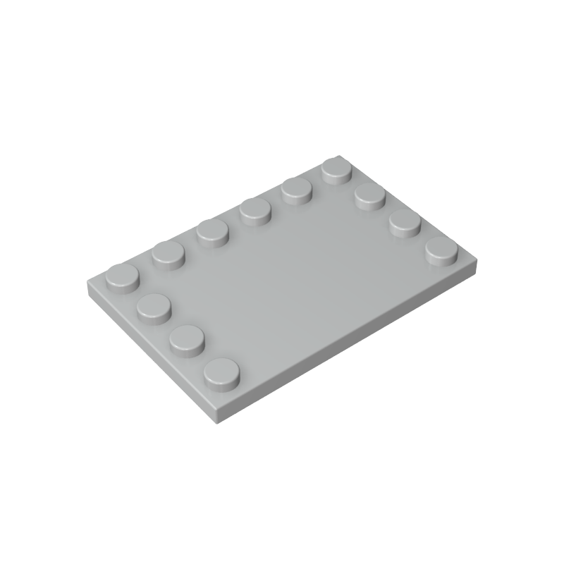 6180 | Tile, Modified 4 x 6 with Studs on Edges